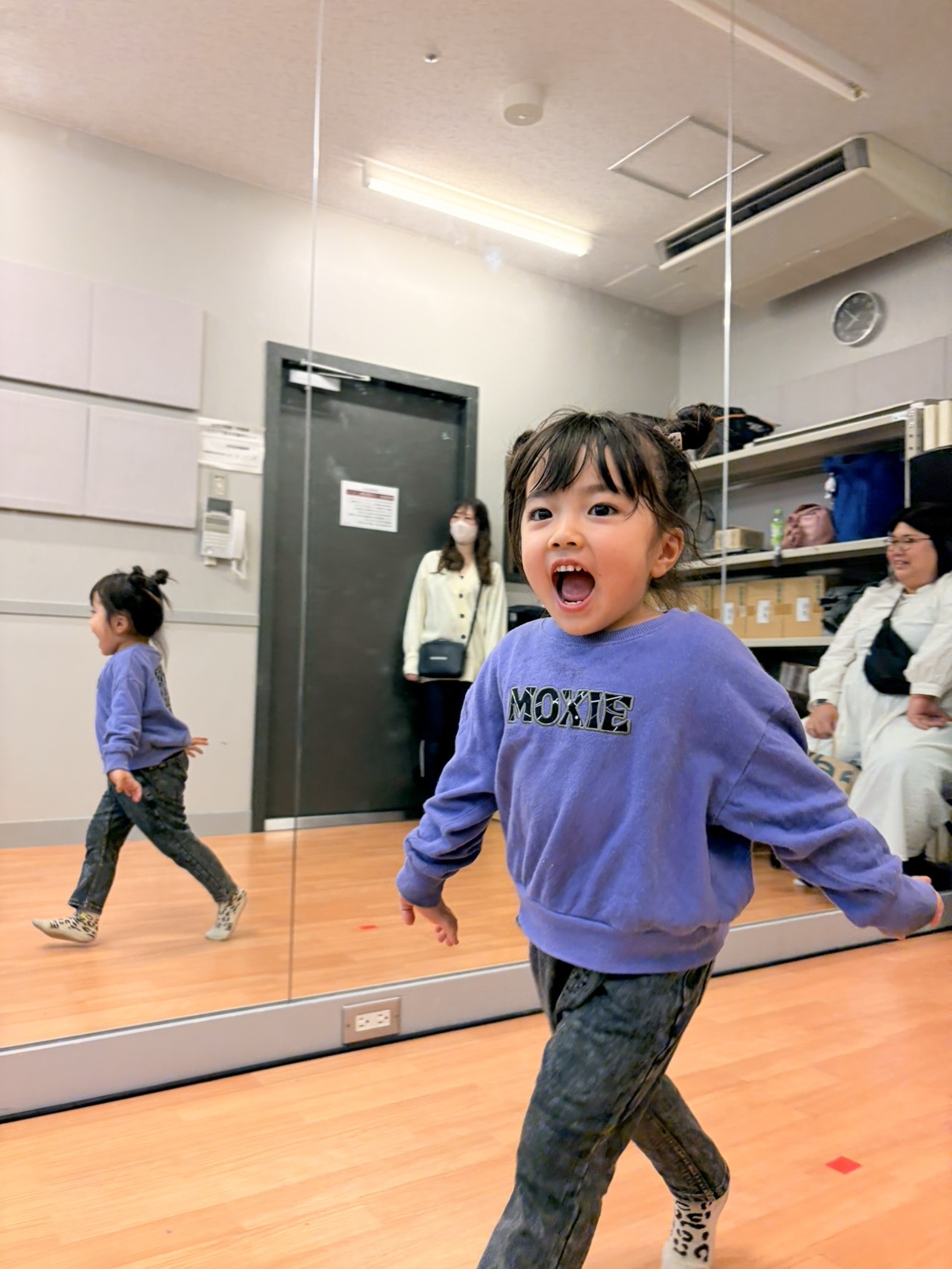 レッスンを楽しむ生徒